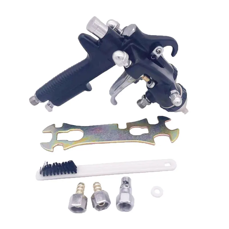 SUTU Spray Guns 1.4/1.7MM Double Nozzle Dual Head External Mixing Spray Guns Air Spray Gun Airbrush