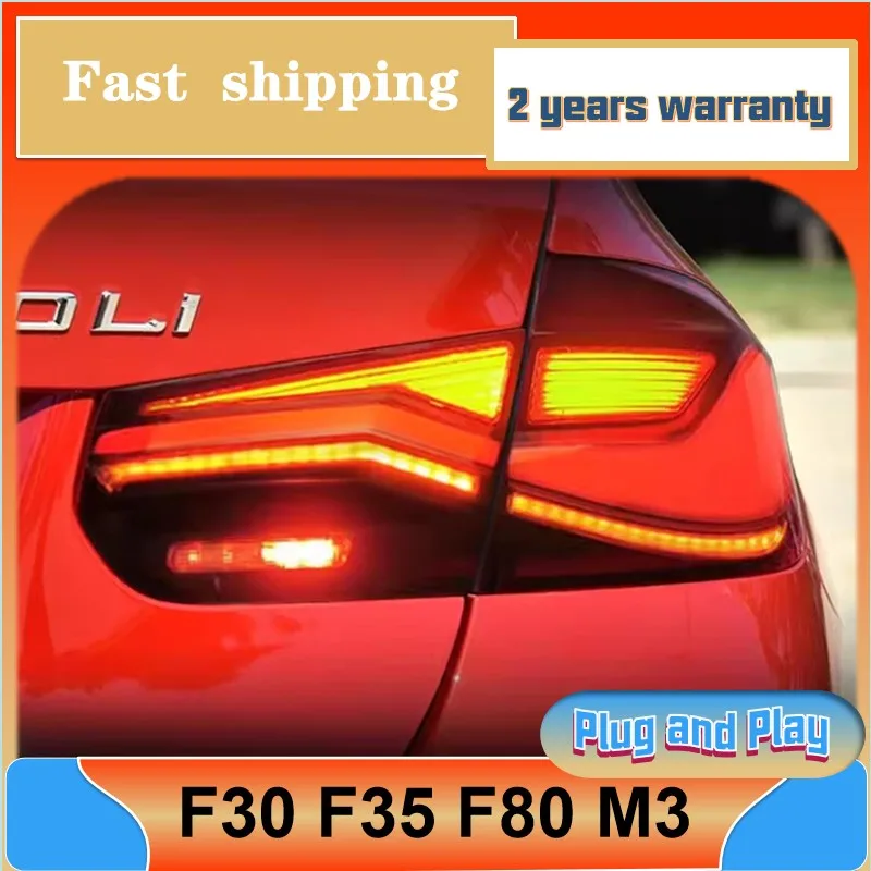 Car Styling for BMW F30 Tail Lamp 2012-2019 F35 Tail Lights F80 M3 DRL Turn Signal Low High Beam Projector Lens