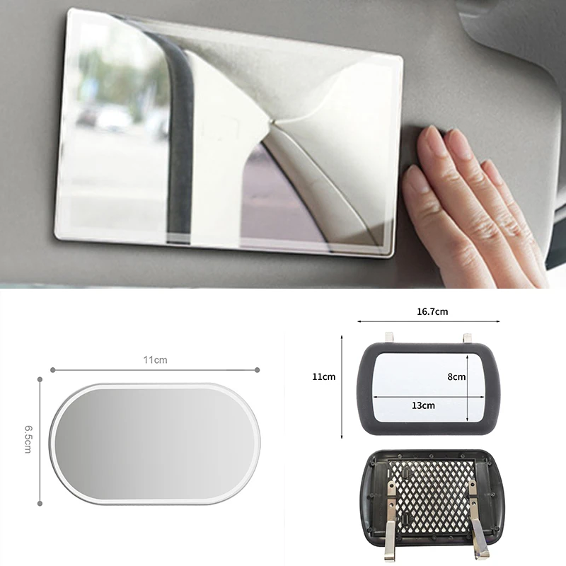 Portable Automobile Auto Interior Make Up Mirror Makeup Sun-Shading Cosmetic Innovative Car Sun Visor Cosmetic Mirror