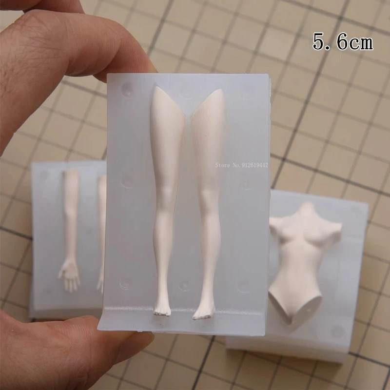 Ultralight Clay  Correct Proportion Cartoon Doll Woman Body Silicone Mold DIY Clay Animation Character Body Modeling Making Tool - Image 4