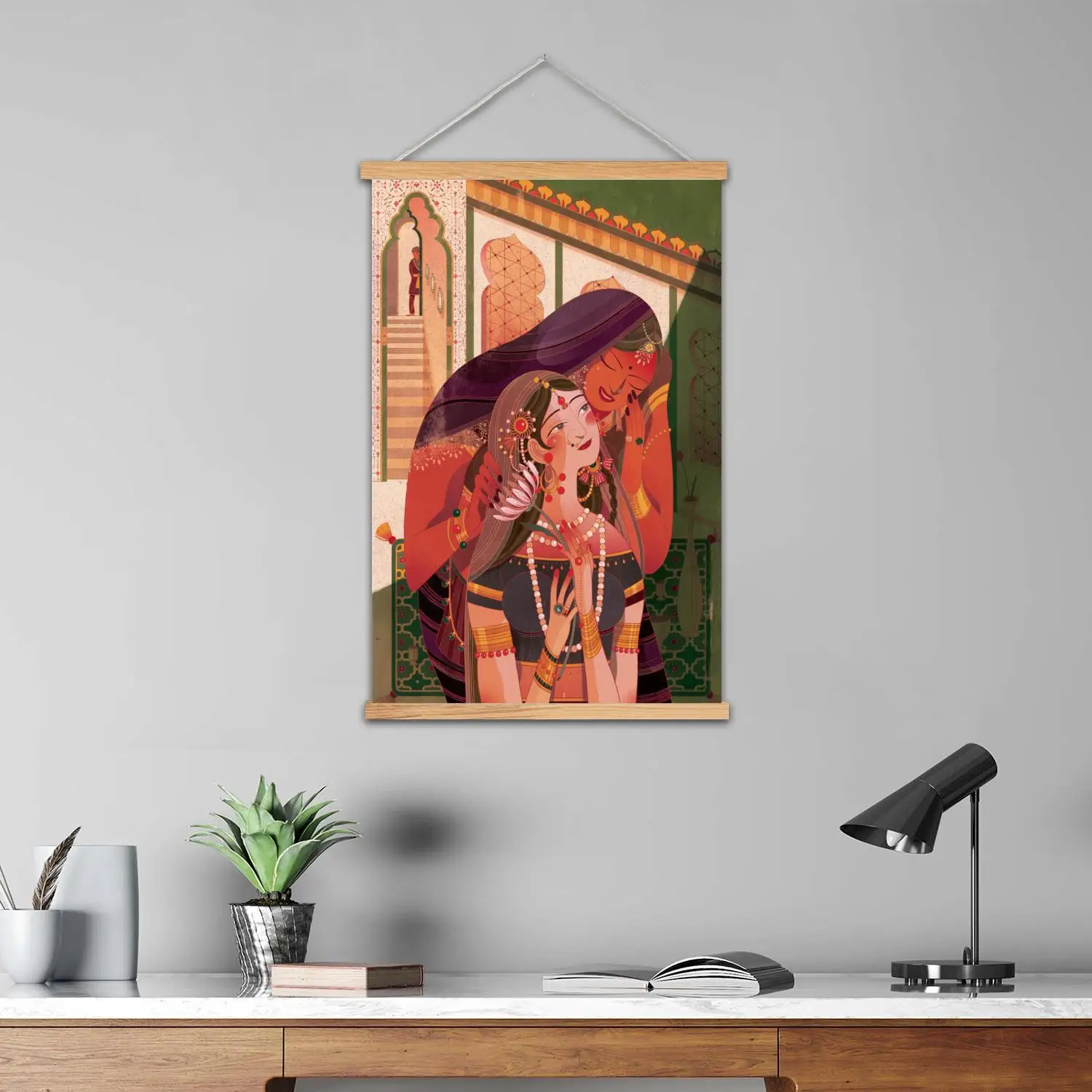kamasutra Framed Wall Painting Canvas Art Poster and Wall Art  Modern Family Bedroom Decor Posters,Decorative painting