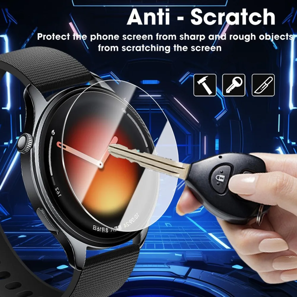 1-5Pcs Screen Protectors for Xiaomi Watch 5 Easy Installation Tempered Glass Protection Clear HD Anti-Scratch Protective Films