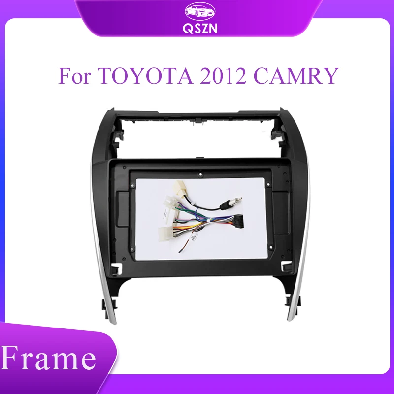 2 din Car DVD Stereo Radio Fascia Dash Panel Frame Trim Kit Fit for TOYOTA 2012 CAMRY 10 Inch