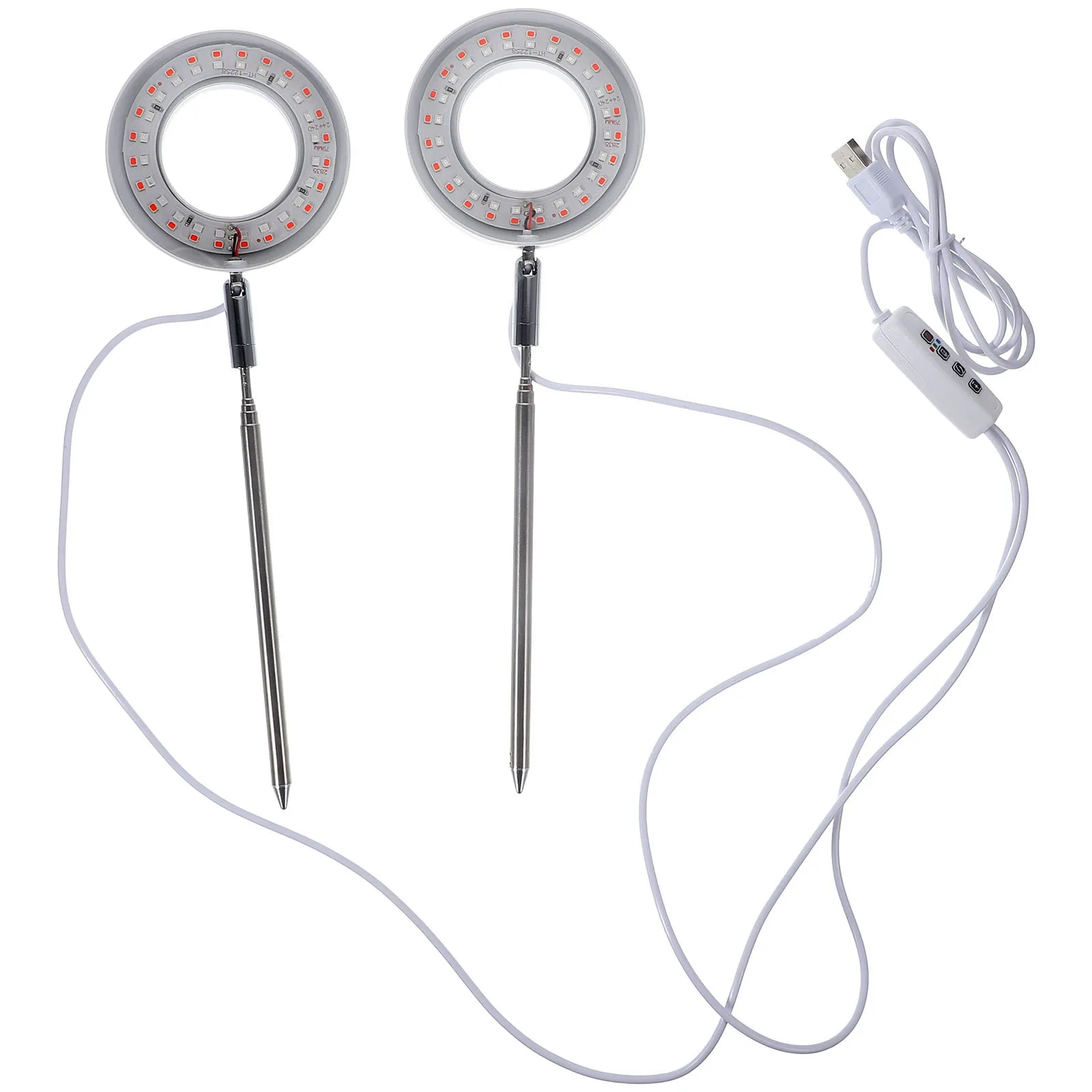 1 مجموعة LED نمو النبات ضوء قابل للتعديل الإضاءة الكاملة للنباتات الداخلية الأحمر الأزرق مصباح التكميلي تنمو أضواء