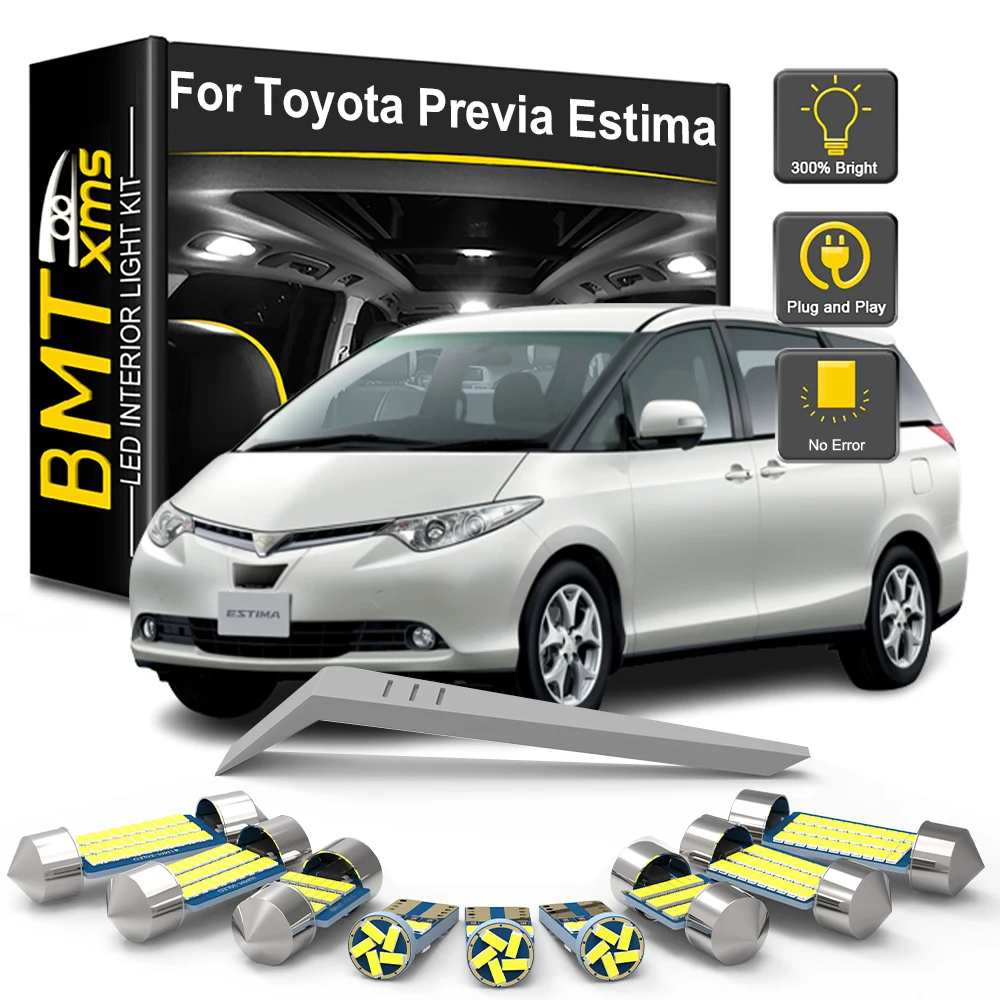 Комплект светодиодных ламп внутреннего освещения BMTxms для Toyota Previa Estima ACR30 ACR50 1990-2019