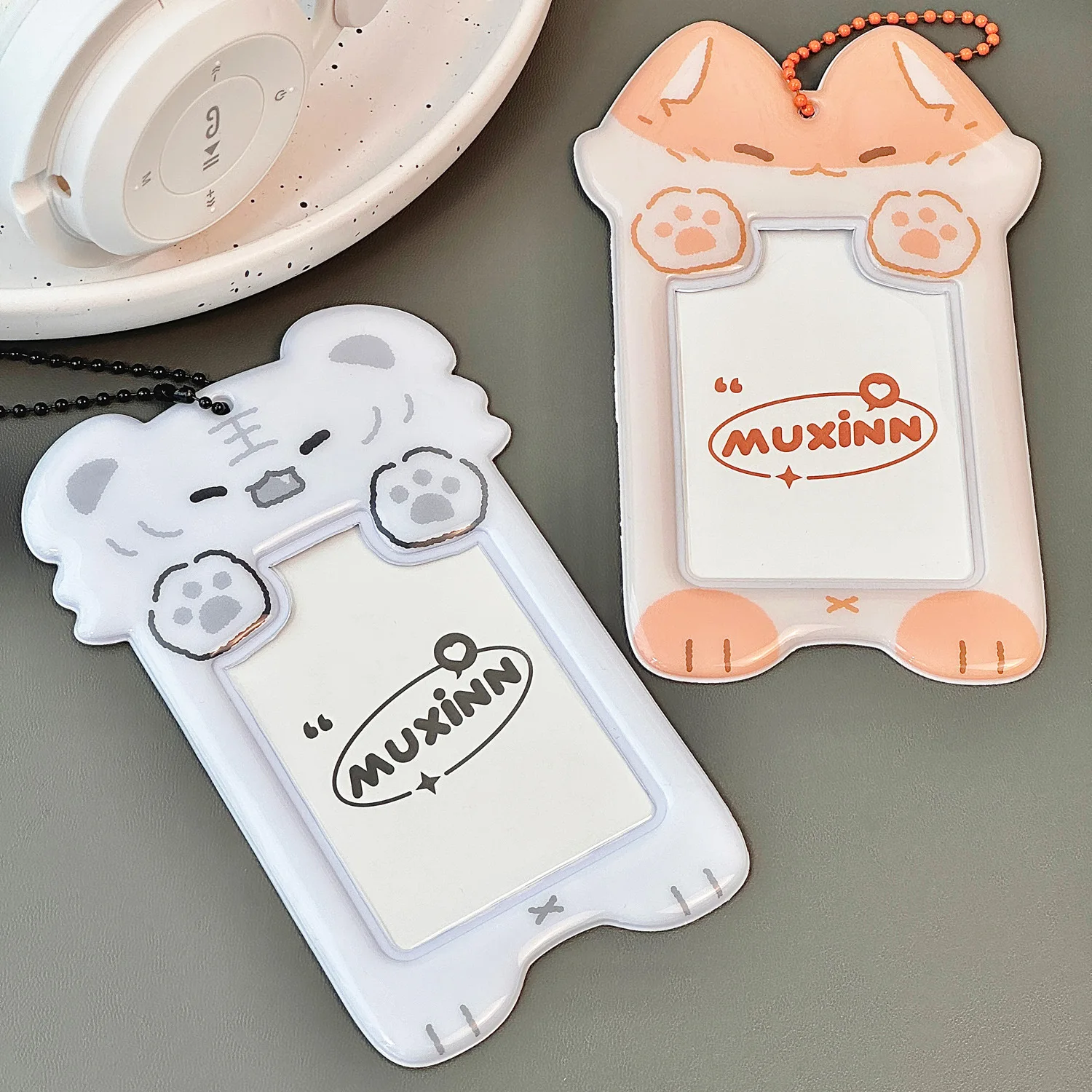 

Cute Cartoon Animal Photo Frame Kpop Photocard Holder Packaging Supplie Photo Card Sleeve Case Picture Protector Stationery포카홀더