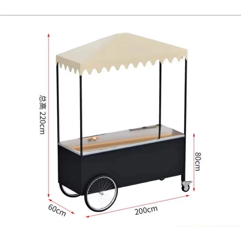 Customizable mobile floats, night market stall trolleys, covered fair display stands