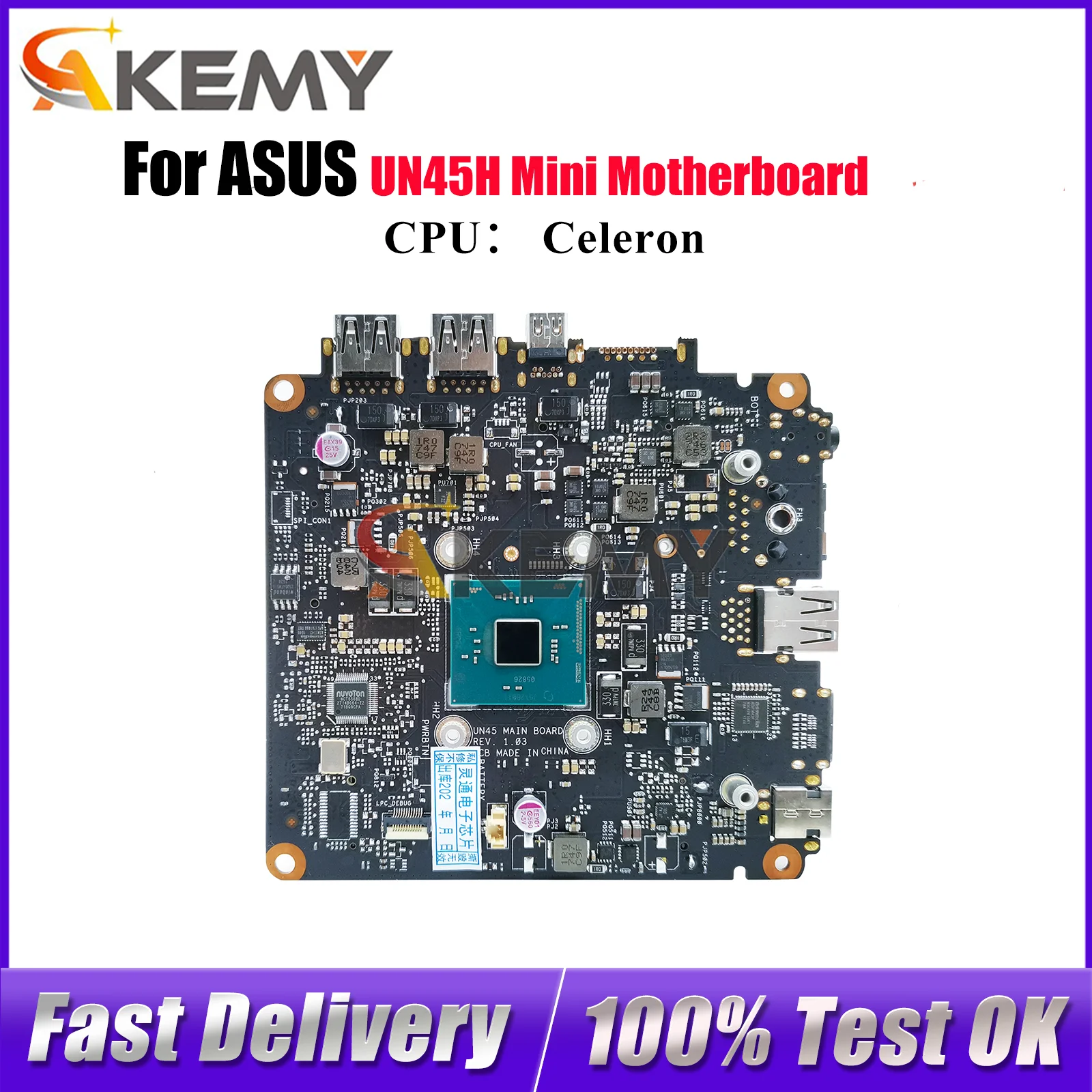 

UN45H Laptop Motherboard For ASUS ZenBook UX21A UX21A Notebook Mainboard With Celeron CPU 100% tests OK fast shipping stk