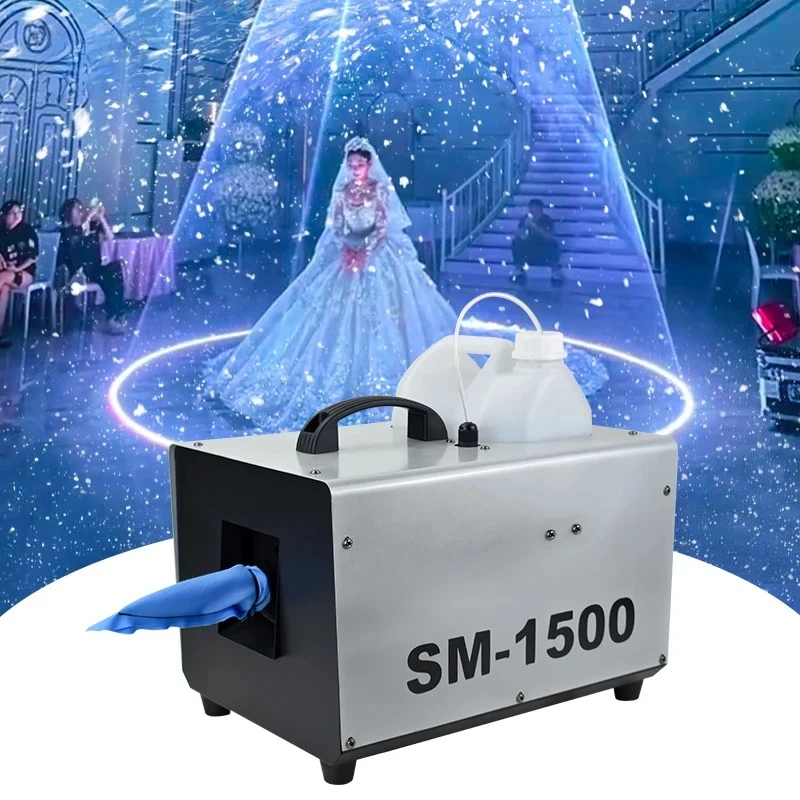 1500W Outdoor Or Indoor Christmas Snow Making Machine Party Stage Effect Equipment Artificial Snow Machine For Festivals
