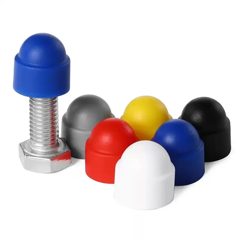 PE Plastic Hexagon Caps For Bolt Protect Nut M3~M24 Waterproof Dust Proof Protective Decoration Nuts Cap For Car Wheels Exterior