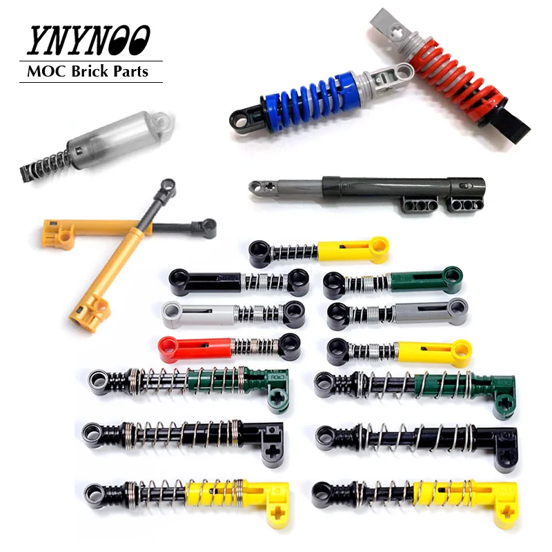 Technical Building Block 6.5L 9.5L 10L Suspension Spring Motorcycle with Soft/Hard Spring Shock Absorber MOC Parts 79717 6364922