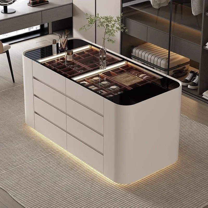 Floor-to-ceiling light luxury cloakroom jewelry storage cabinet Nakajima