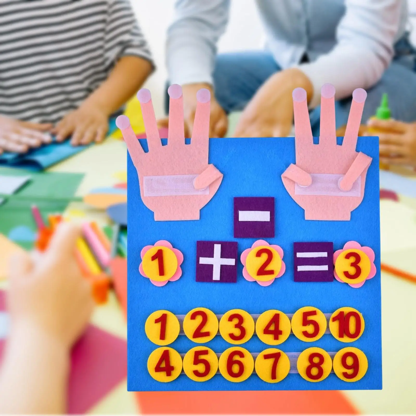 Counting Game Early Learning Felt Math Toys for Boys Girls Kids Kindergarten Baby