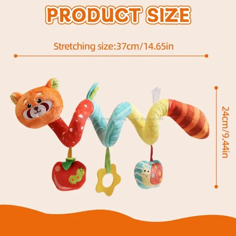 Jouet suspendu berceau bébé doux avec plusieurs Textures, jeu sensoriel éducatif pour les nouveau-nés les tout-petits,