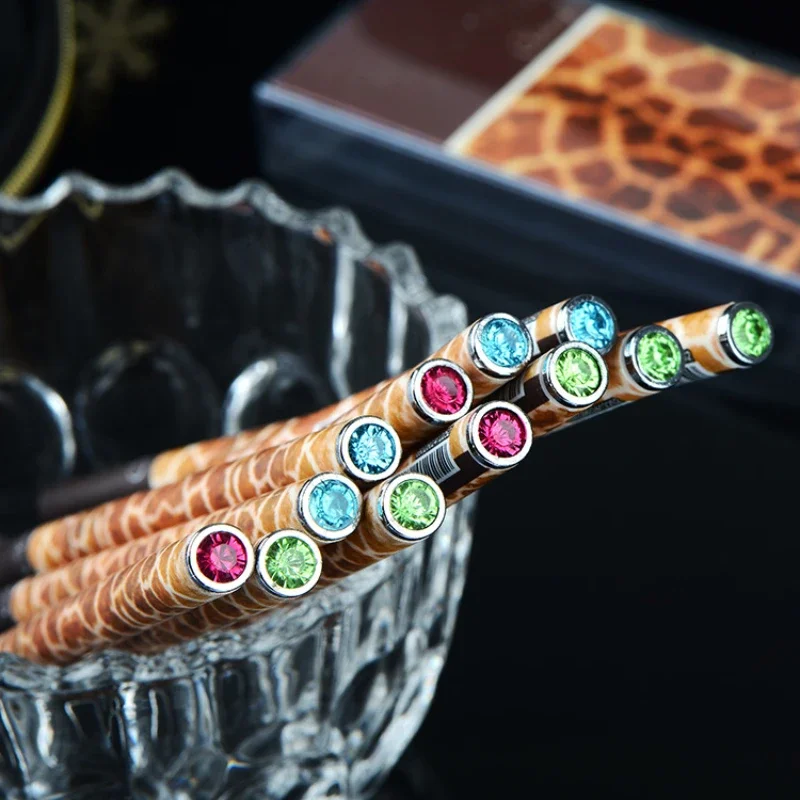 

36PCS New classic fur world giraffe office pen diamond neutral pen