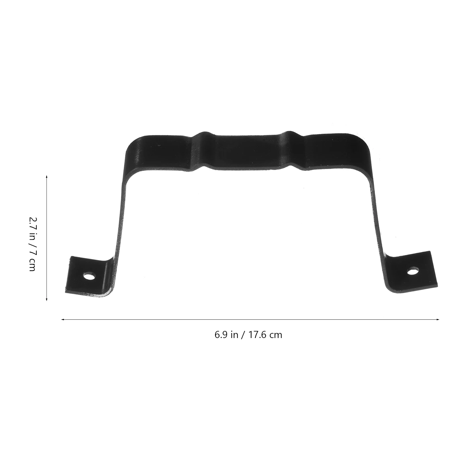 

4pcs Gutter Downspout Locator Black Aluminum Alloy Durable Rustproof for Drainage System Maintenance gutter downspout strap rain