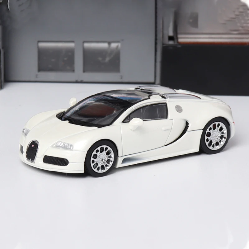 Mortal Diecast 1:64 Scale Bugatti Veyron Super Sport Simulation Alloy Car Model Static Display Collectible Gift Decoration Toy