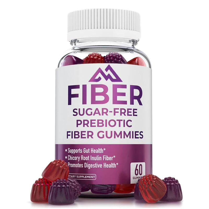 Adult prebiotic fiber gummies contain 5G fiber and 5.4G prebiotics to support intestinal health and promote healthy digestion