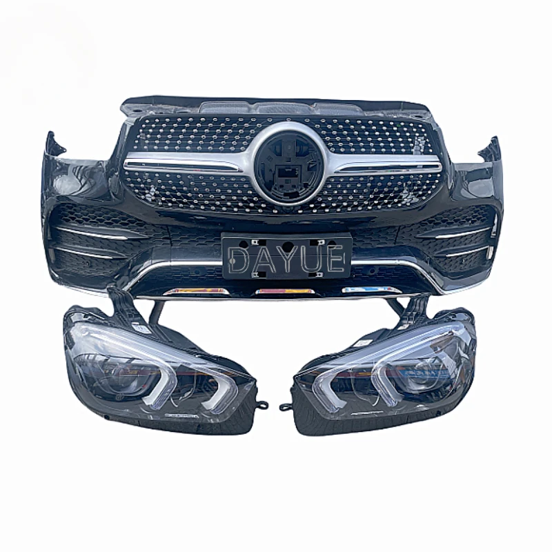 Suitable for Mercedes Benz GLE350 GLE400 GLE450 W167 2020-2023 high-quality body kit parts, front bumper and headlights gle