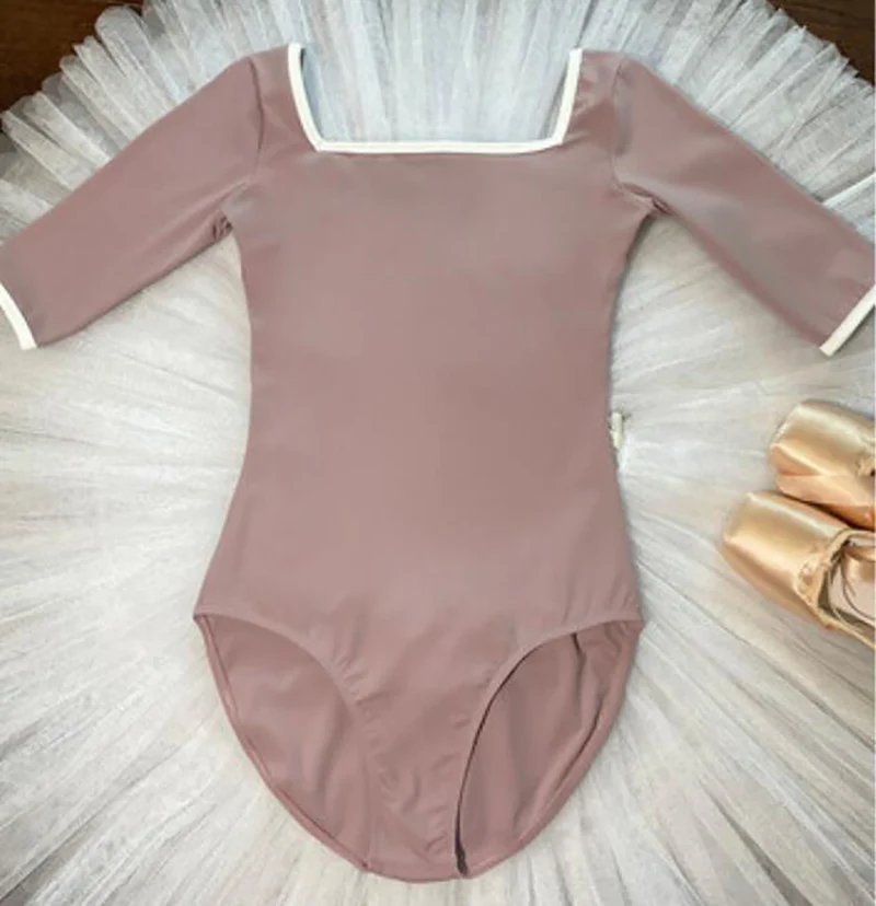 Leotardo de Ballet para adultos, ropa de práctica de baile de Ballet para mujer, mono de gimnasia para equipo de baile, novedad de 2024