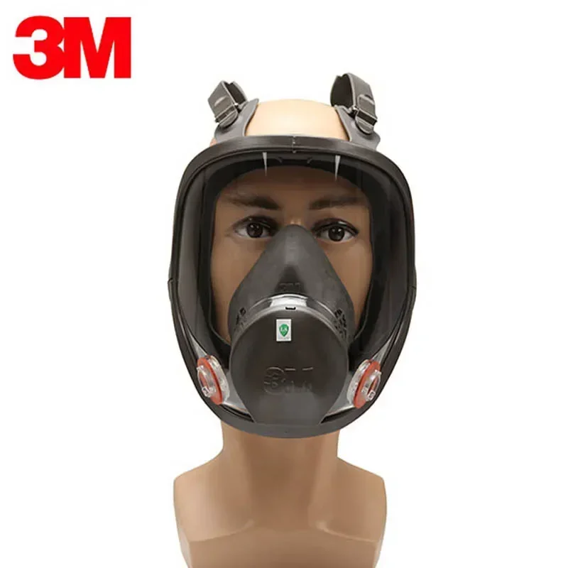 3M-mascarilla de Gas para pulverización de pintura, máscara industrial de Gas de cara completa, máscara de seguridad con filtro de polvo, máscara