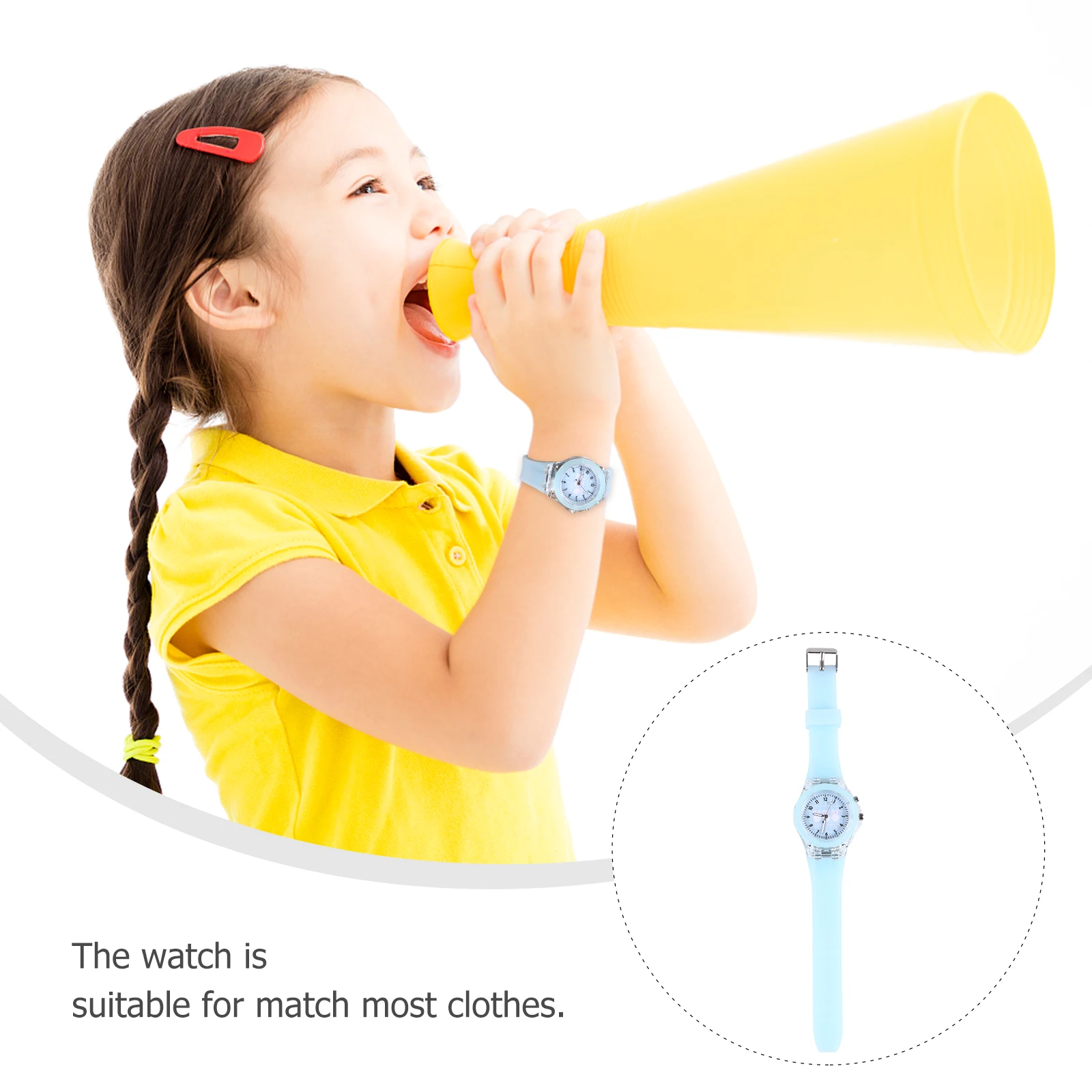 

Cartoon Luminous Glowing Children Wristwatch Adjustable Comfortable Fit For Boys Girls Birthday Party Gift