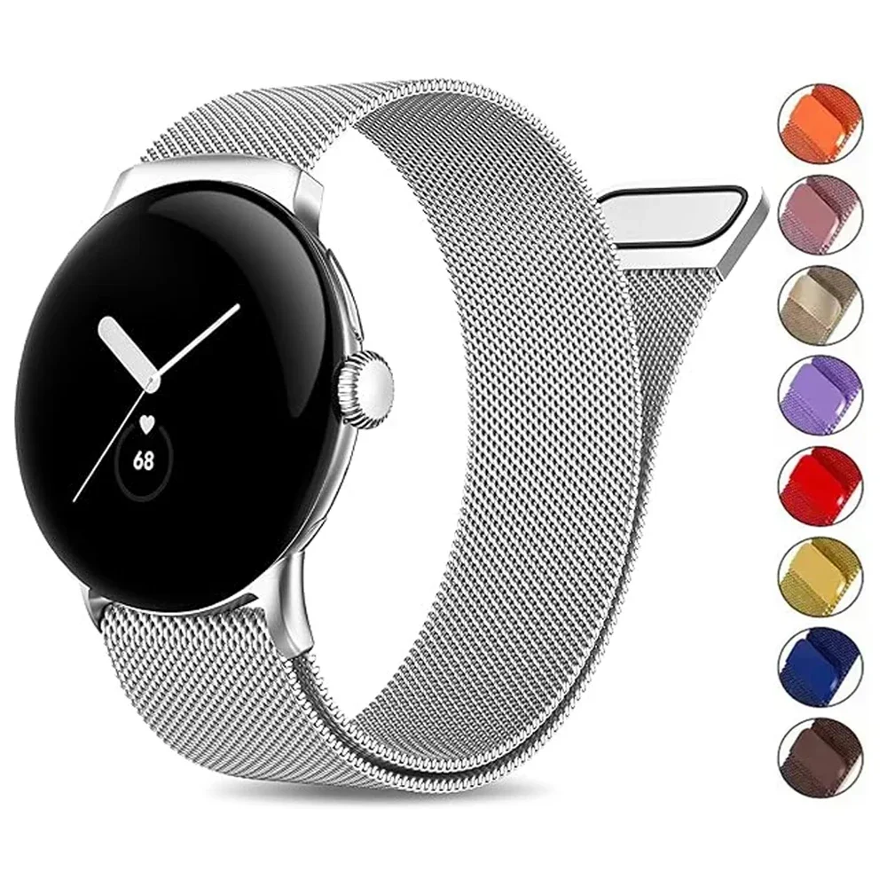 �y�Z�[�����z�~���l�[�[�X�g���b�v Google Pixel Watch 2/1 ���C�u���X���b�g���X�g�o���h Google Pixel Watch 4/3 41mm �X�e�����X�X�`�[�����^���o���h