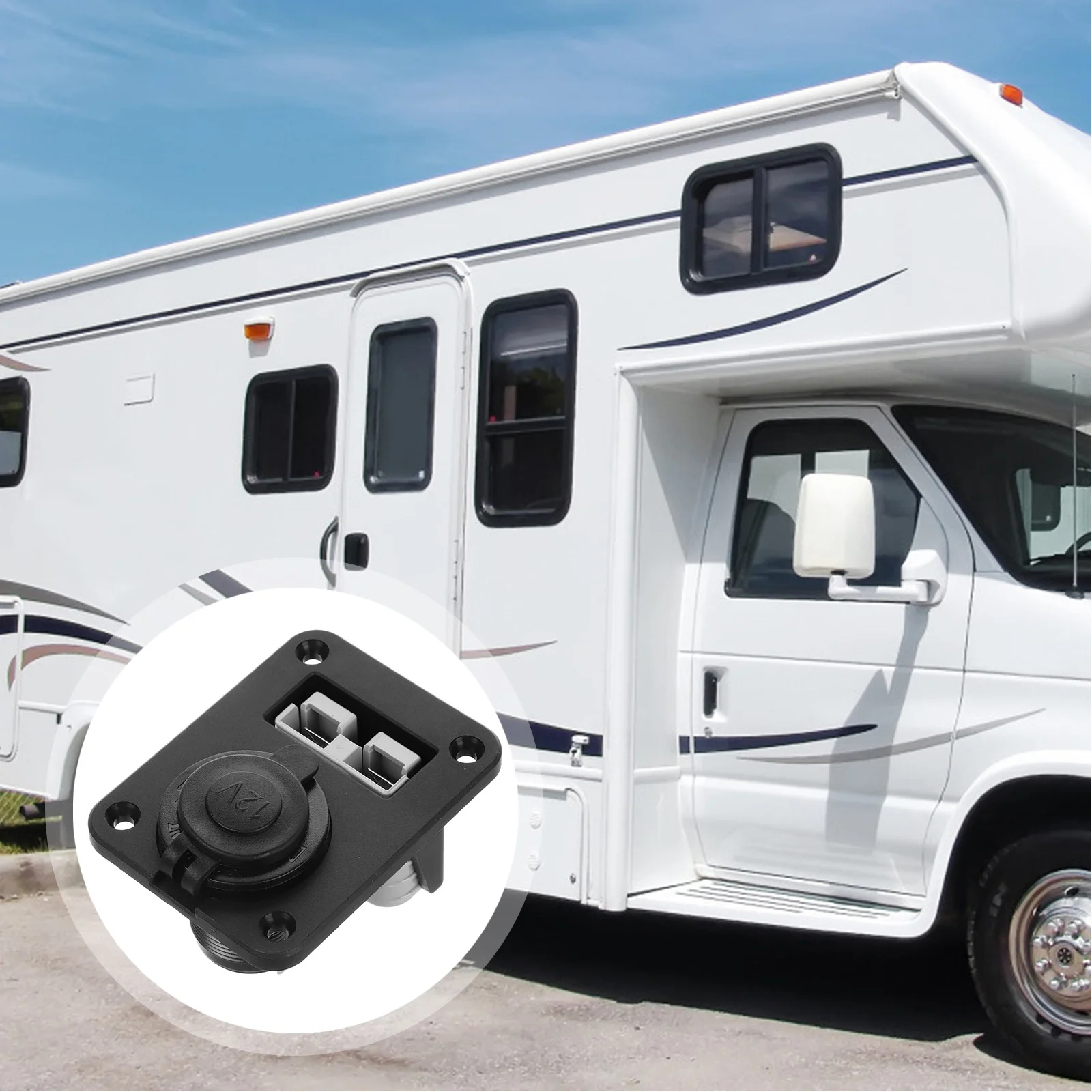 

1Set Car Cigarette Lighter Socket 12V Replacement Outlet for Cars Rv Boats Motorcycles Lighter Socket