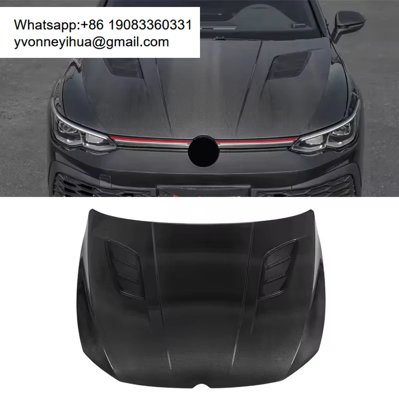 

Carbon Fiber Front Engine Car Hood Car Parts Car Hood For VW Golf 8 Mk8 Gti Pro R-Line Accessory