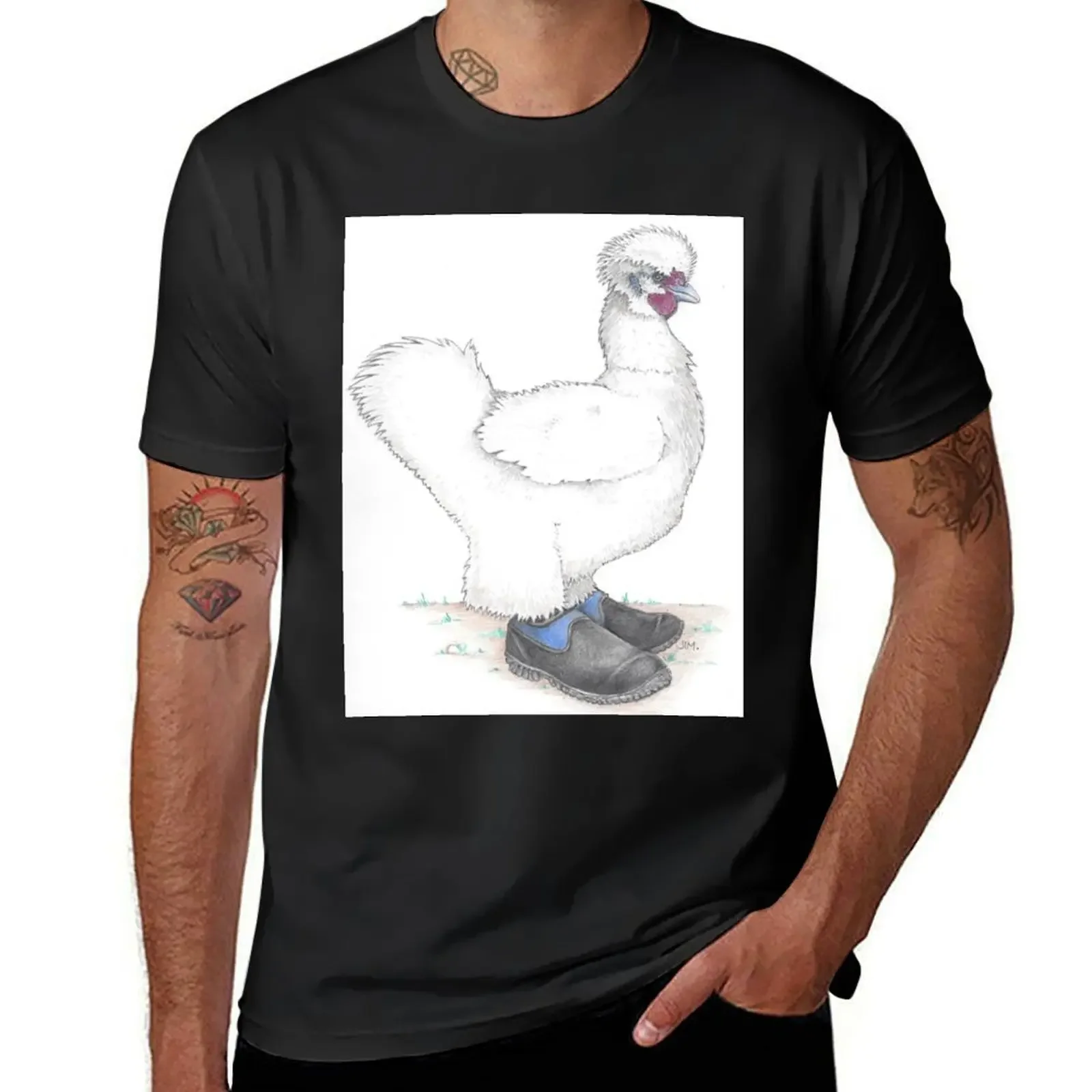 Silkie in muck boots T-Shirt new edition man t shirt mens white t shirts