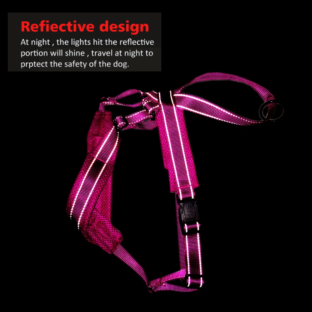 New Dog Harness No pull Pet Adjustable Reflective Vest harness Walking Safety Comfortable Mesh Harness for Medium large dogs