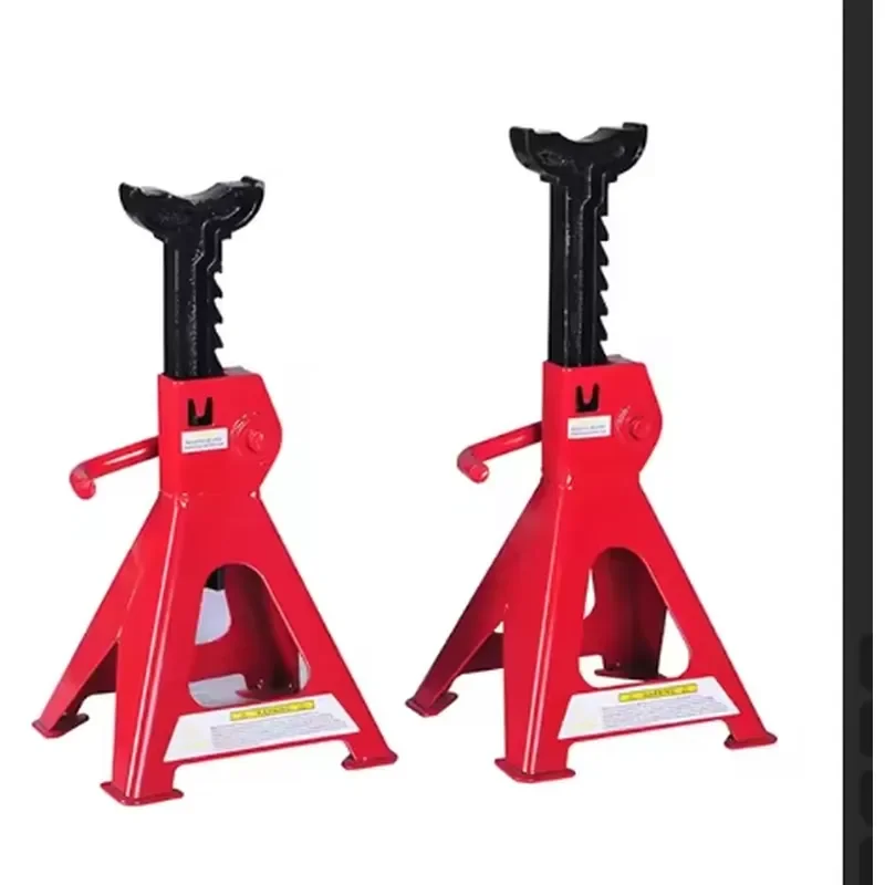3 Ton Capacity Stainless Steel Heavy Air Hydraulic Car Jack Stands in Red 1 Pair with 12 Month Warranty