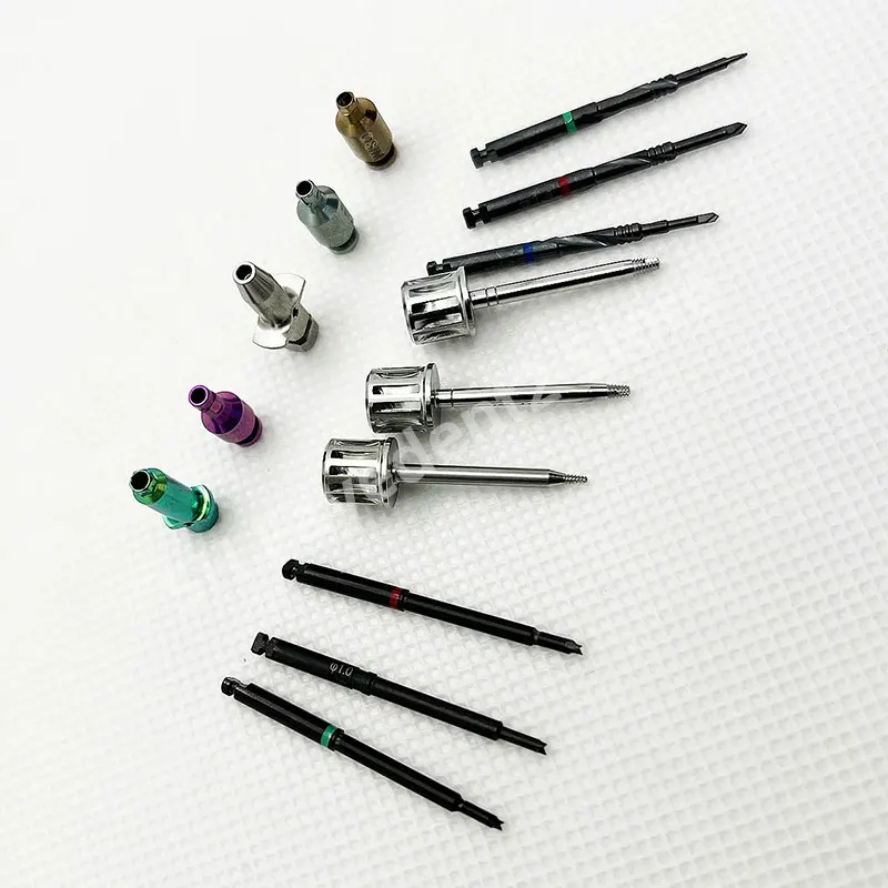 Dental Broken Implant Screw Abutment Screw Extractor Reverse Drill Failed Fixture Remover Implant Screws Bur Tool