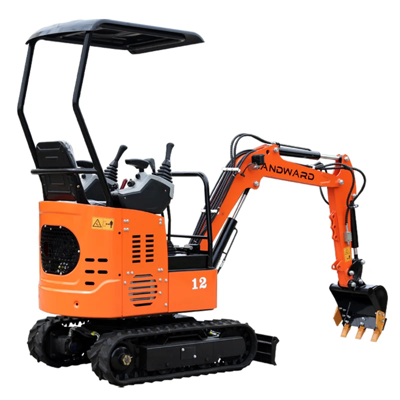 China Small Excavators Factory Euro 5 EPA 1000kg Hydraulic Mini Digger Price 1.2 Ton Micro Excavator  XT12 Excavator Customized