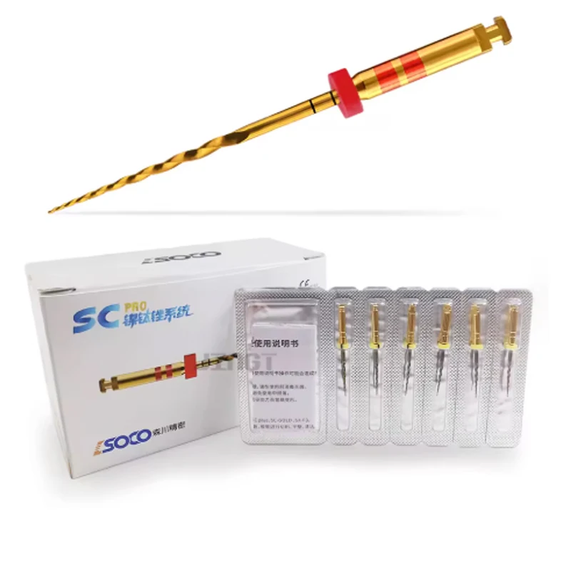 

30 Pcs/ 5 Box SOCO PRO Dental Root Canal File Heat-Activated Rotary Nitinol Tooth Pulp File Thermally Activated Nickel-Titanium