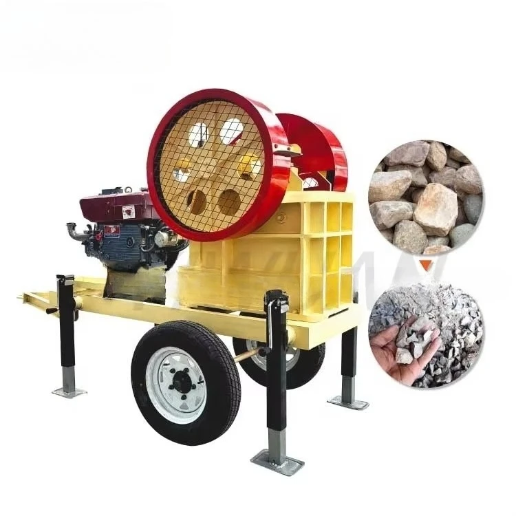 Mobile Pe200x300 Stone Ore Rock Granite Jaw Crusher Machine