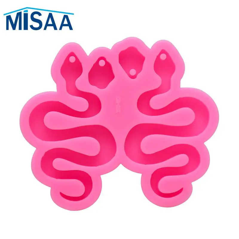 Crystal Epoxy Mold Not Easily Deformed Safety Material 30g Silica Gel Kitchenware Snake Mold Portable Washable Baking Tools Mold