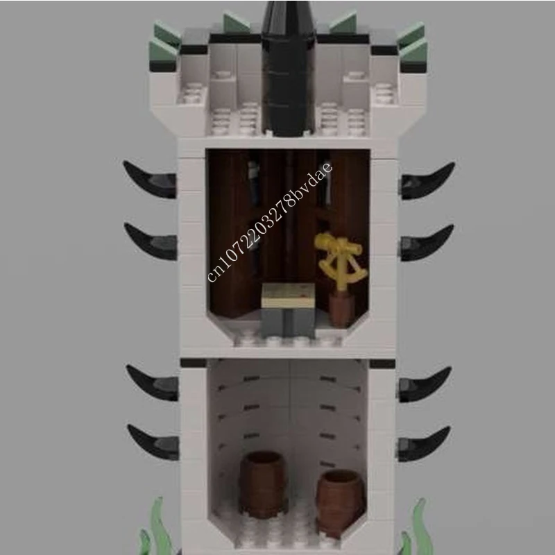 Arquitetura Medieval Castelo Bloco De Construção Brinquedos, Rei Dos Anéis, Fortaleza Da Guerra, Escala De Jogo De LOCR, Minas Morgue, 1431Pcs