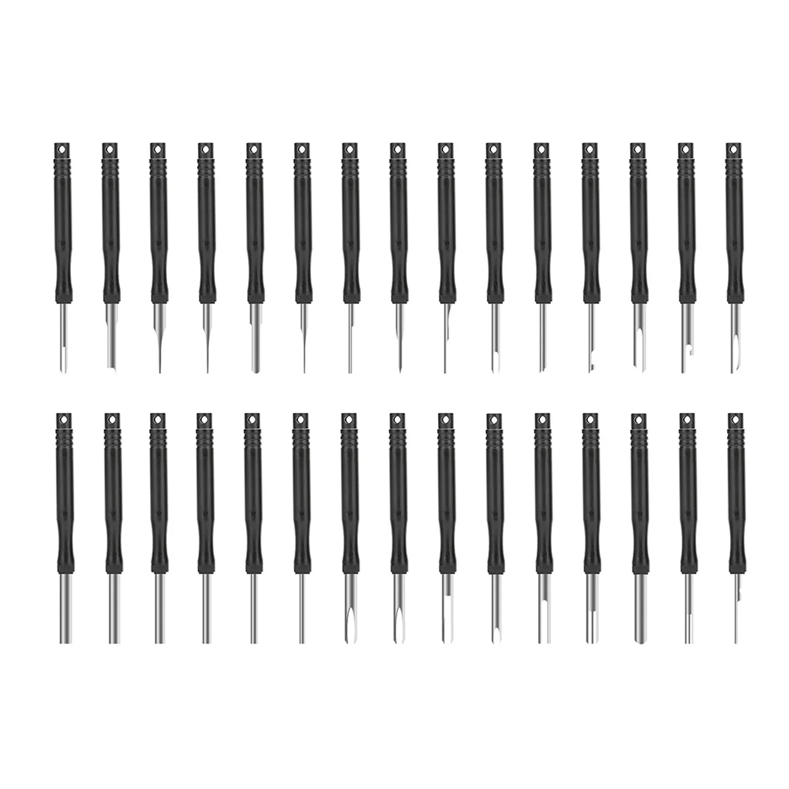 

Automotive Terminal Extraction Tool Set with 30 Pins for Wiring Harness and Appliance Repair Comes in Convenient Box