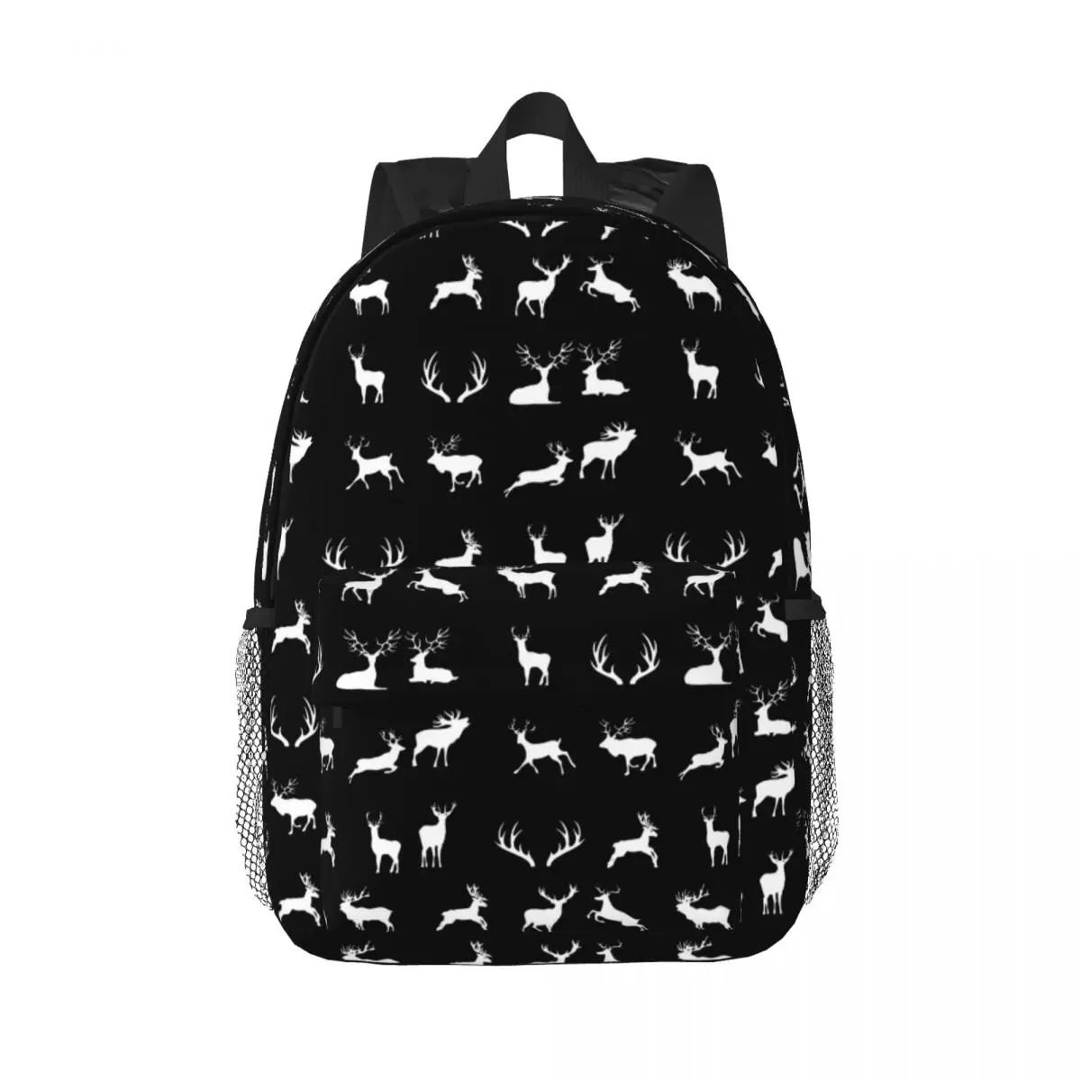 

Oh Deer, A Funky Deer Collage Backpacks Boys Girls Bookbag Students School Bags Laptop Rucksack Shoulder Bag Large Capacity