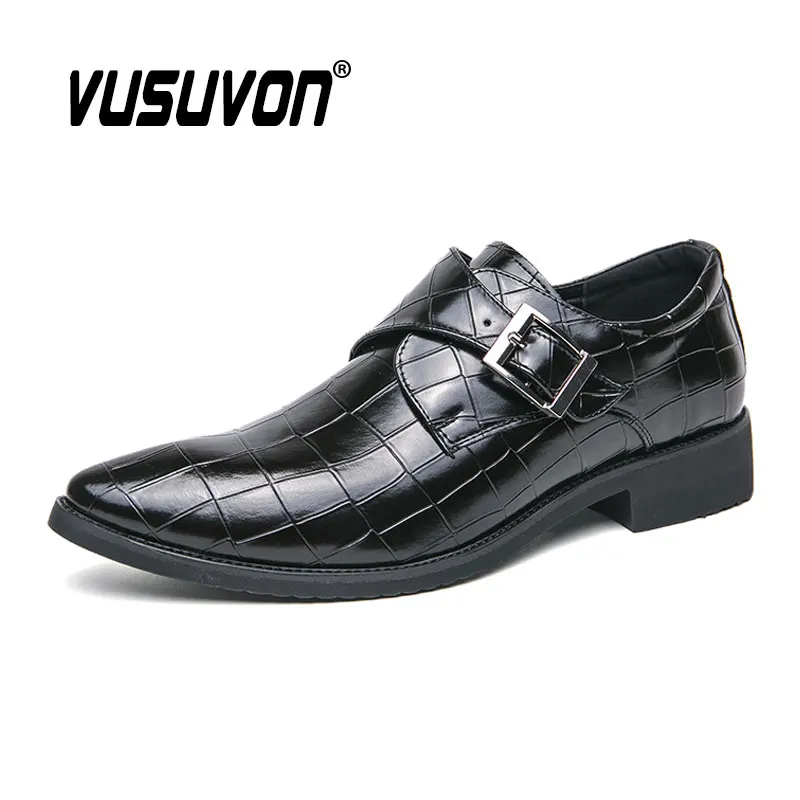 

Fashion Men Monk Shoes Split Leather 38-48 Size Boys Breathable Loafers Black Soft Outdoor Casual Summer Mules Dress Flats