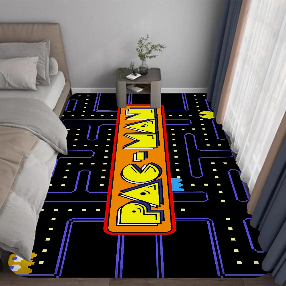 Game P-Pac-M-Man Floor Mat INS Style Soft Bedroom Floor House Laundry Room Mat Anti-skid Household Carpets