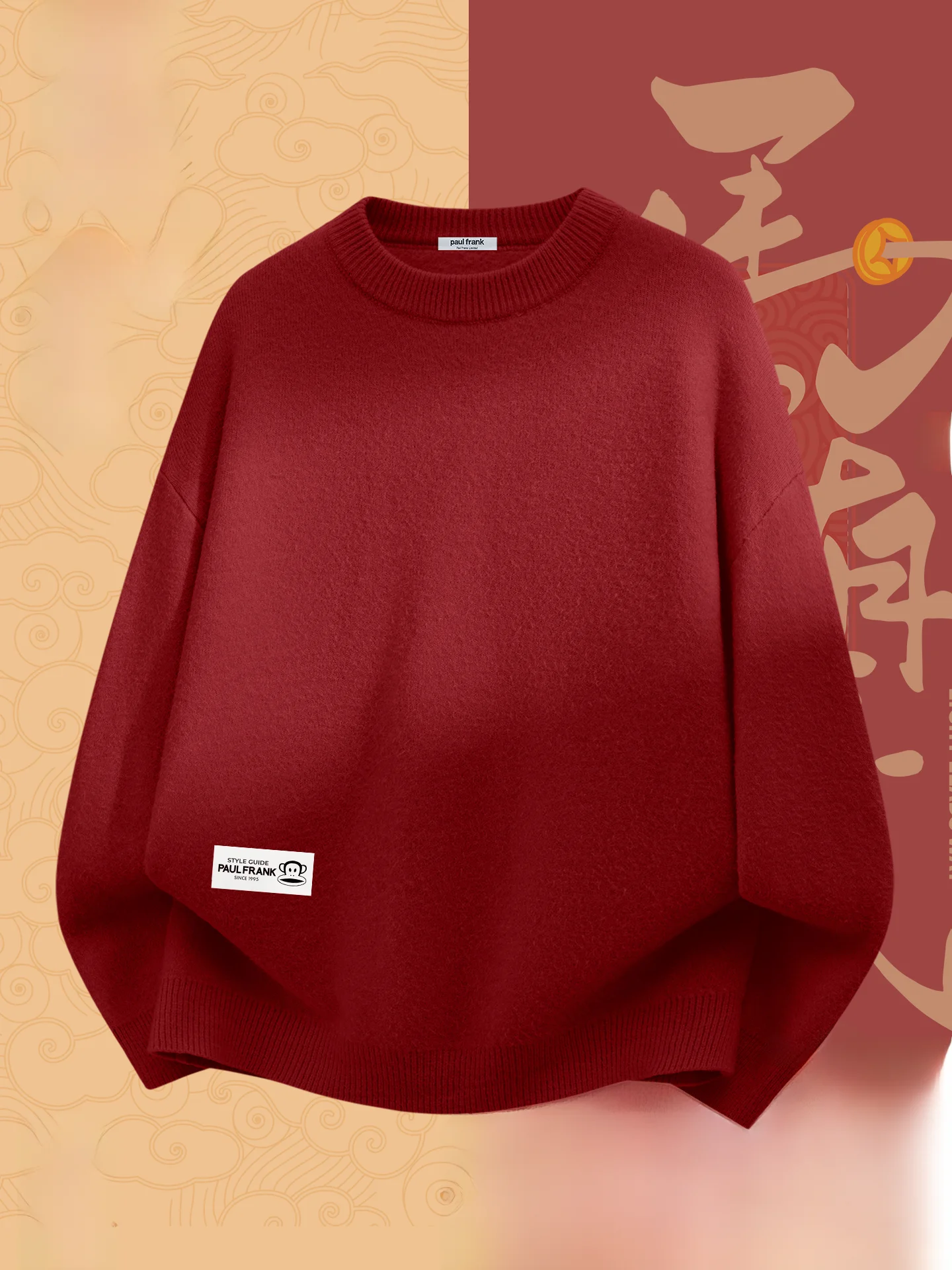 

M Knitted Sweater round Ne eep Camere Warm Winter Faion Ci Sle Long Sve mid Thiening Color