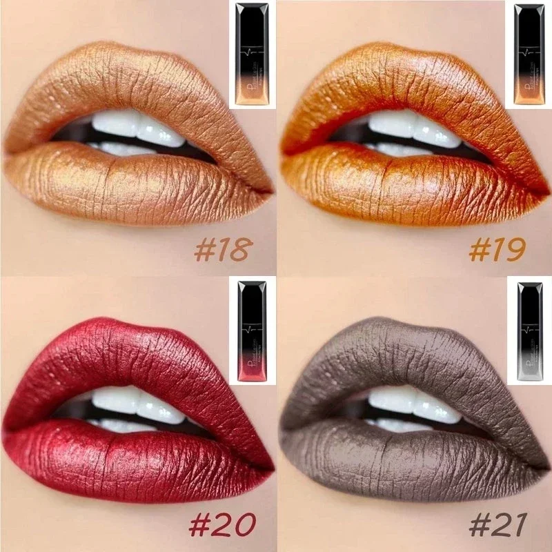 21 Colors Waterproof Matte Lip Gloss Nude Liquid Lipstick Non-stick Cup Lip Tint Pigment Long Lasting Cosmetic Lip Gloss Makeup