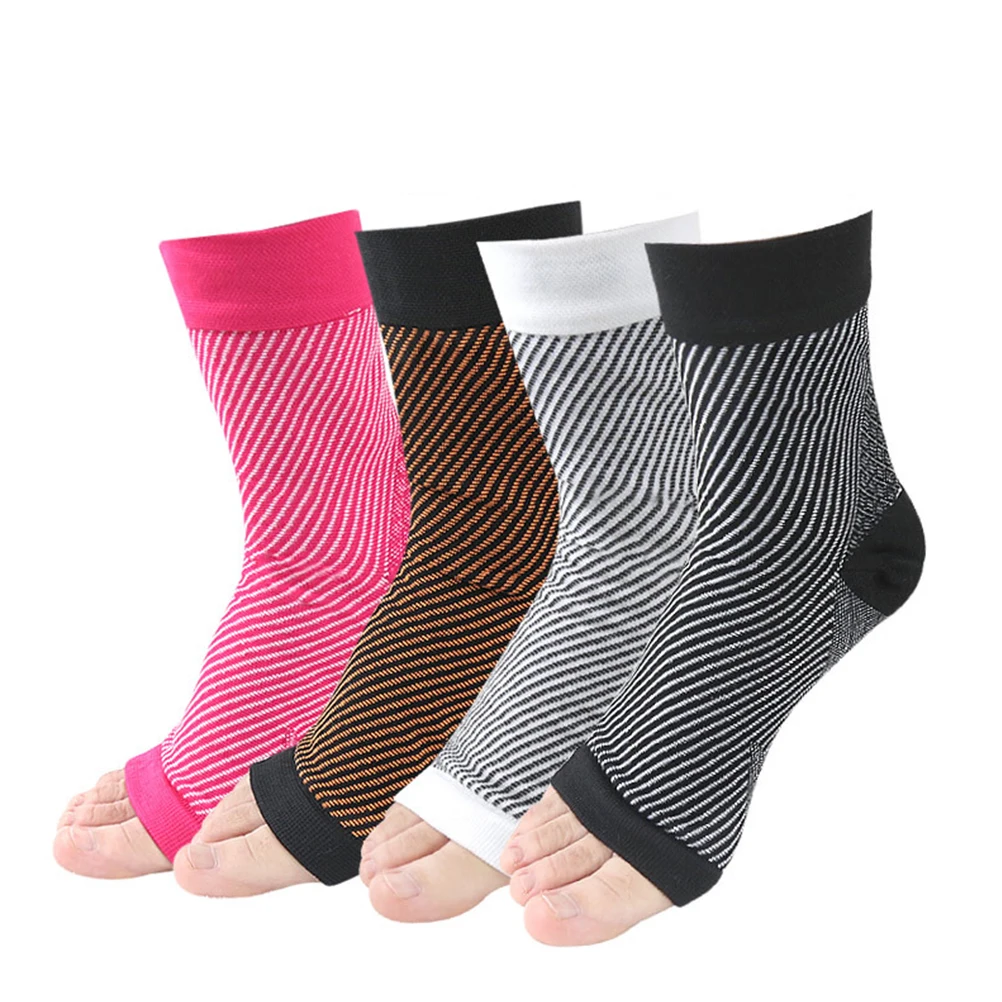 

Ankle Sock Cover Brace Compression Socks Running Sleeve Sports Support for Gym Adjustable Athletic Elastic