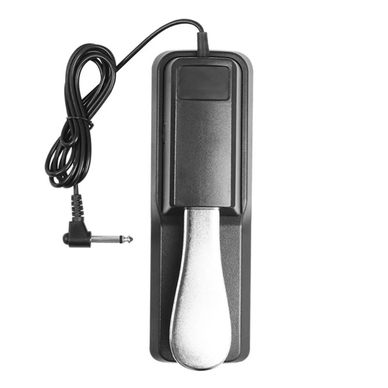 Piano Sustain Pedal Piano Keyboard Foot Sustain Pedal for Digital Piano MIDI Keyboard Electronic Keyboard, 1/4Inch Jacks X7JD