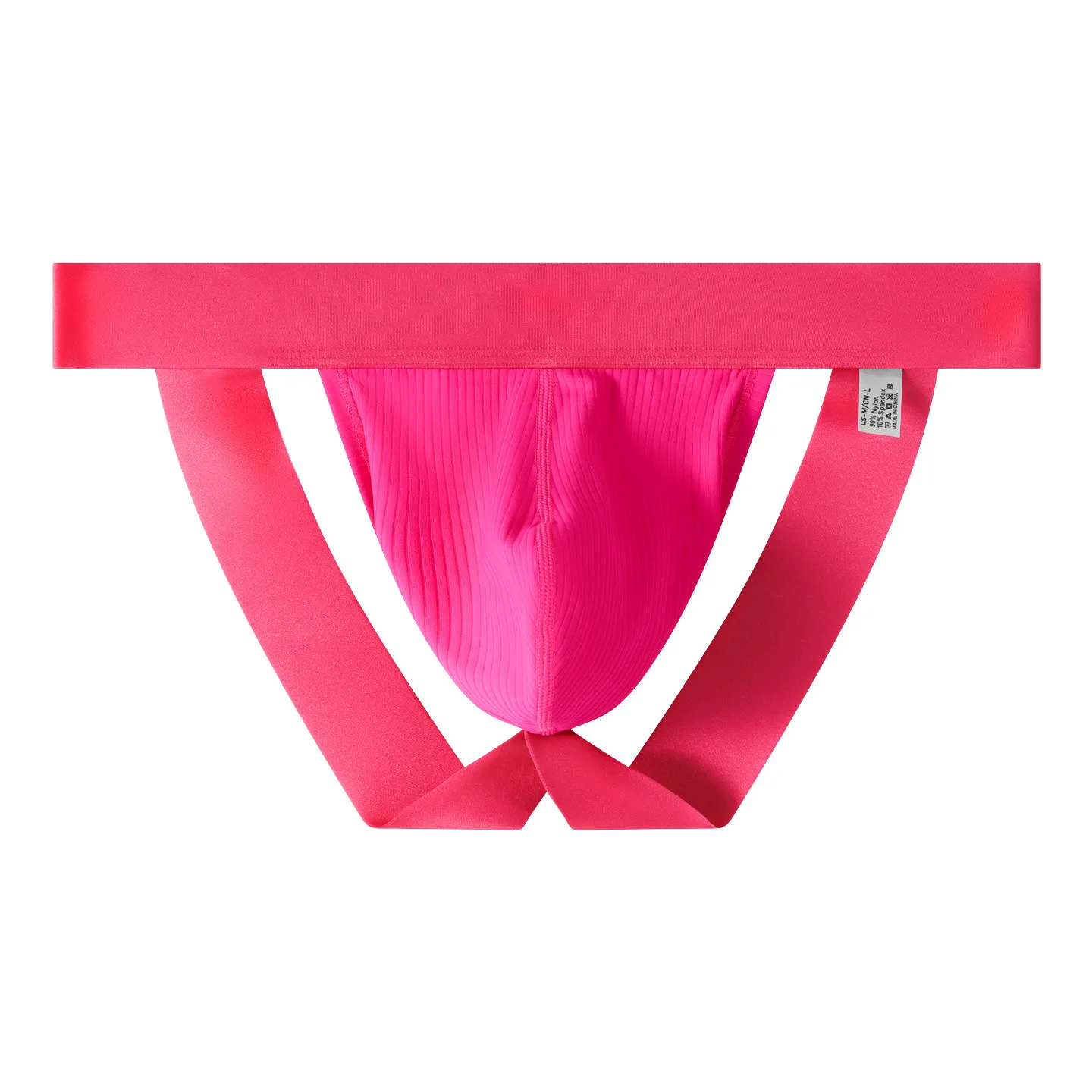 Celana Dalam Pria Jockstrap Seksi Solid Bahan Sutra Es Celana Dalam Pria Bernapas Model Low Rise dengan Kantong Celana Dalam Pria Jockstrap Pendek Ukuran M-XXL