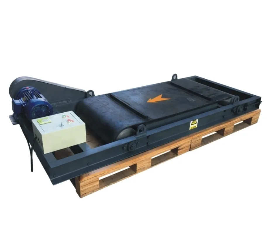 【Лучшие продажи】 Электромагнитный сильный постоянный магнитный конвейер для сортировки металлов RCYD над ремнем Магнитный сепаратор подвесной Overba