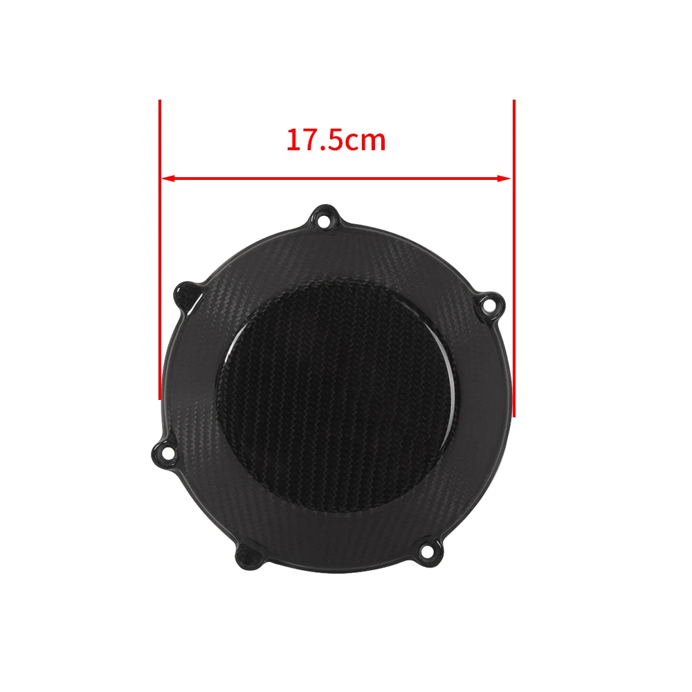 For Ducati (Air Cooled 4V Engine) Carbon Fiber Dry Clutch Cover Engine Case Cover Fairing Cowling