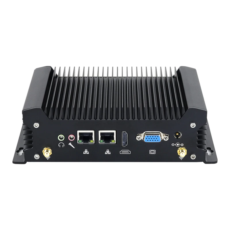 XCY 팬리스 IoT 산업용 미니 PC 인텔 코어 I5-1335U 2개 COM RS232 포트 2개 LAN 포트 8개 USB 포트 WiFi SIM 4G LTE 윈도우 10/11 리눅스 PXE WOL 지원 썸네일 2